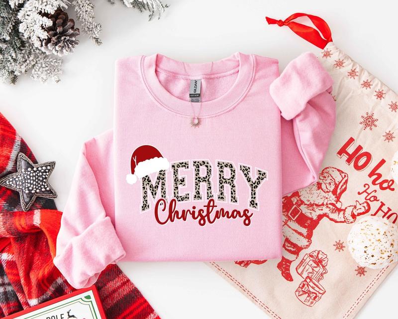 Merry Christmas Sweatshirt, Buffalo Plaid Sweater, Christmas Family crewneck, Xmas Gift Idea, Woman Xmas Shirt, Cute Winter Holiday Sweater