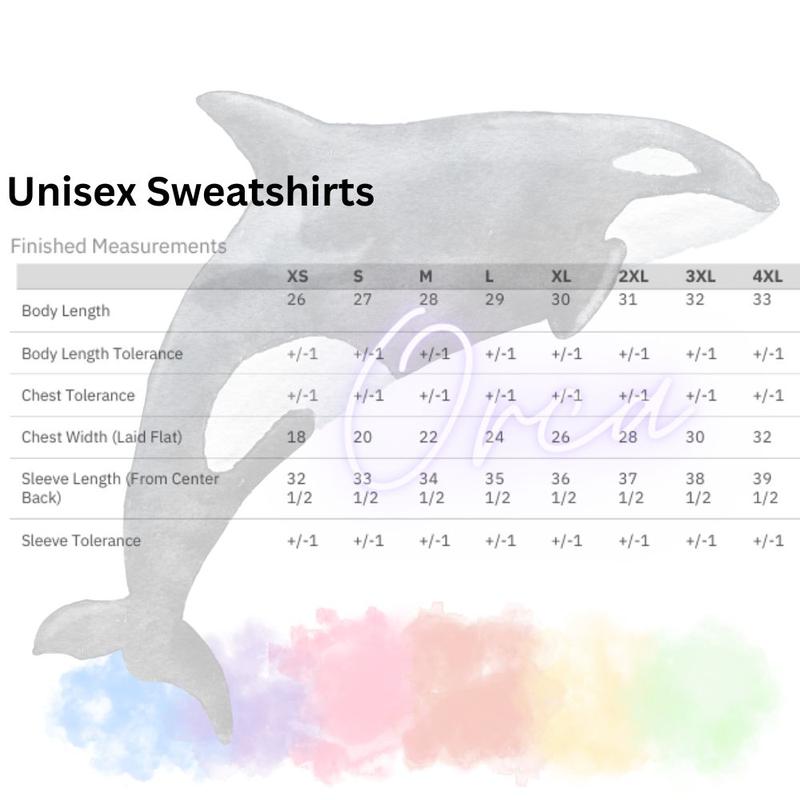 Orca ~ GRINCHY Unisex Sweatshirts with Lime Green Glitter Puff