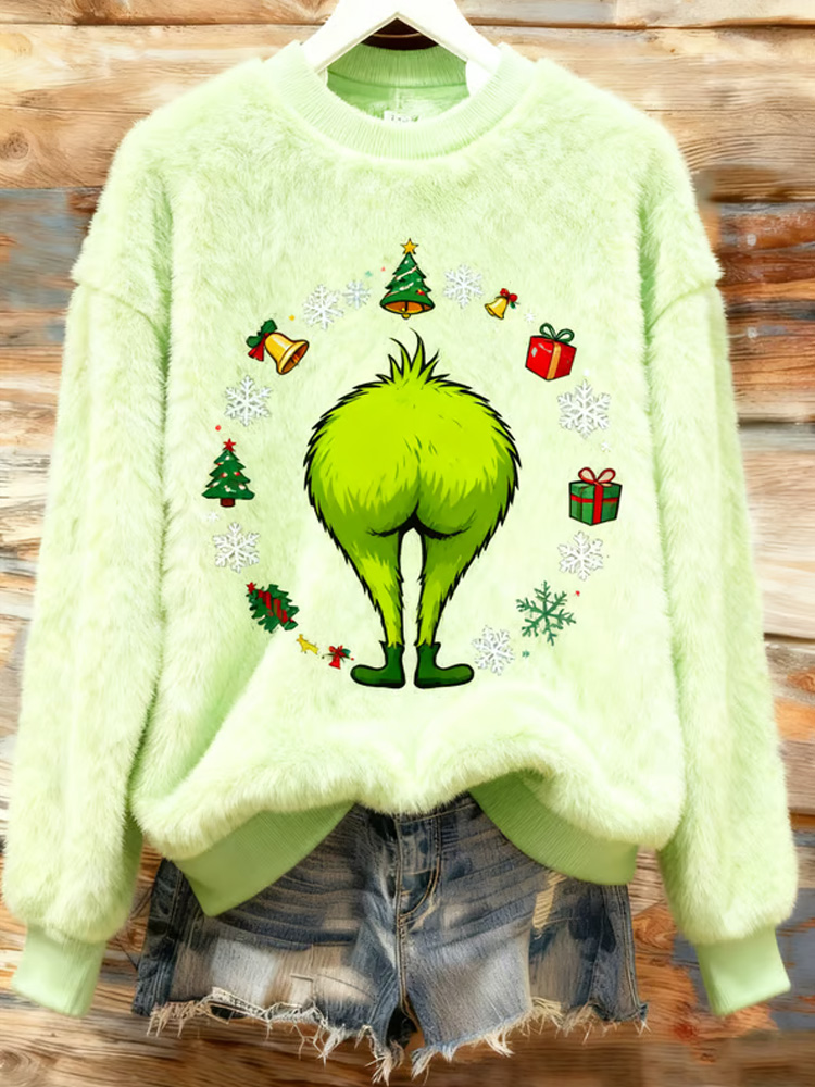 🎄 Christmas Grinch Sweater｜Cozy Mischief & Holiday Vibes 😈