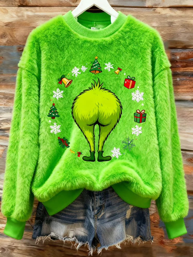 🎄 Christmas Grinch Sweater｜Cozy Mischief & Holiday Vibes 😈