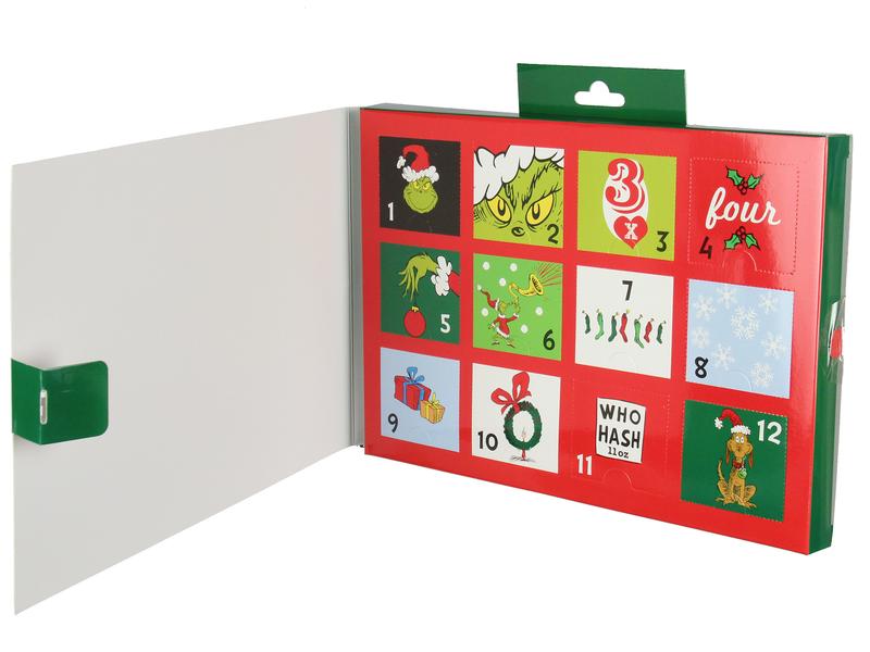 Free Shipping! 🎄The Grinch 12 Days Of Christmas Socks Advent Calendar 12 Day Punch Out Window Adult Ankle No Show Gift Box Set