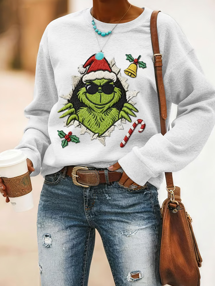 🎄 Christmas Grinch Sweater｜Cozy Mischief & Holiday Vibes 😈