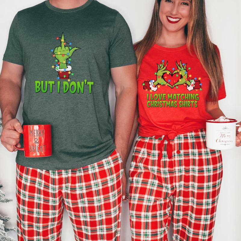 Grinch Couple Tees 😈 Soft, Funny & Shipping FREE! 💰