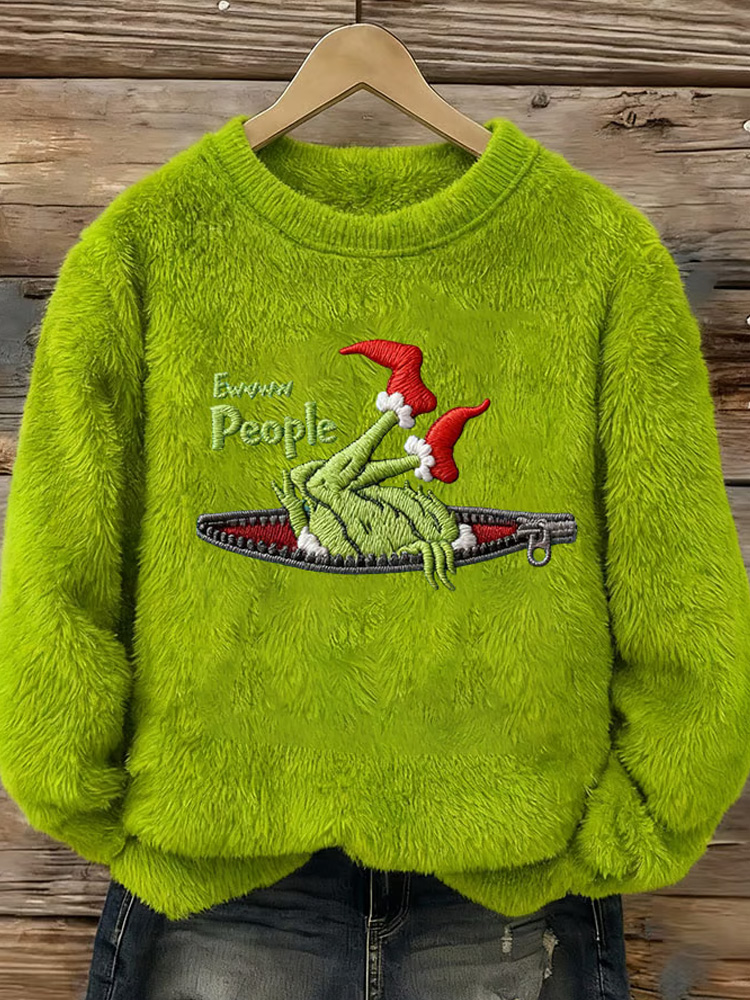 🎄 Christmas Grinch Sweater｜Cozy Mischief & Holiday Vibes 😈