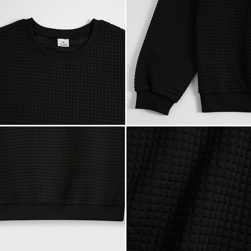 Christmas Tree Cat Japan Waffle Sweatshirt