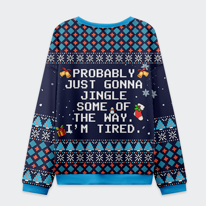 Free Shipping! 🎄Festive & Cozy Sweatshirt | Too Tired to Fully Jingle 😴