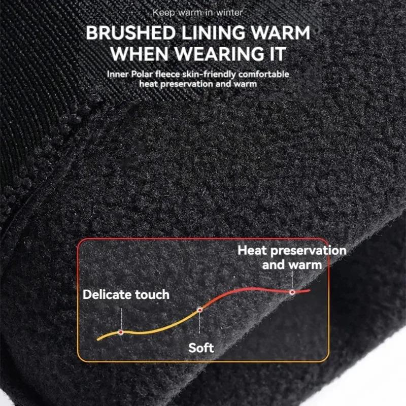 Winter Warm Gloves for Men Women Extended Thickened Windproof and Waterproof Sports Touchscreen Skiing Cycling Gloves