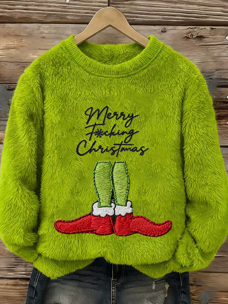 🎄 Christmas Grinch Sweater｜Cozy Mischief & Holiday Vibes 😈