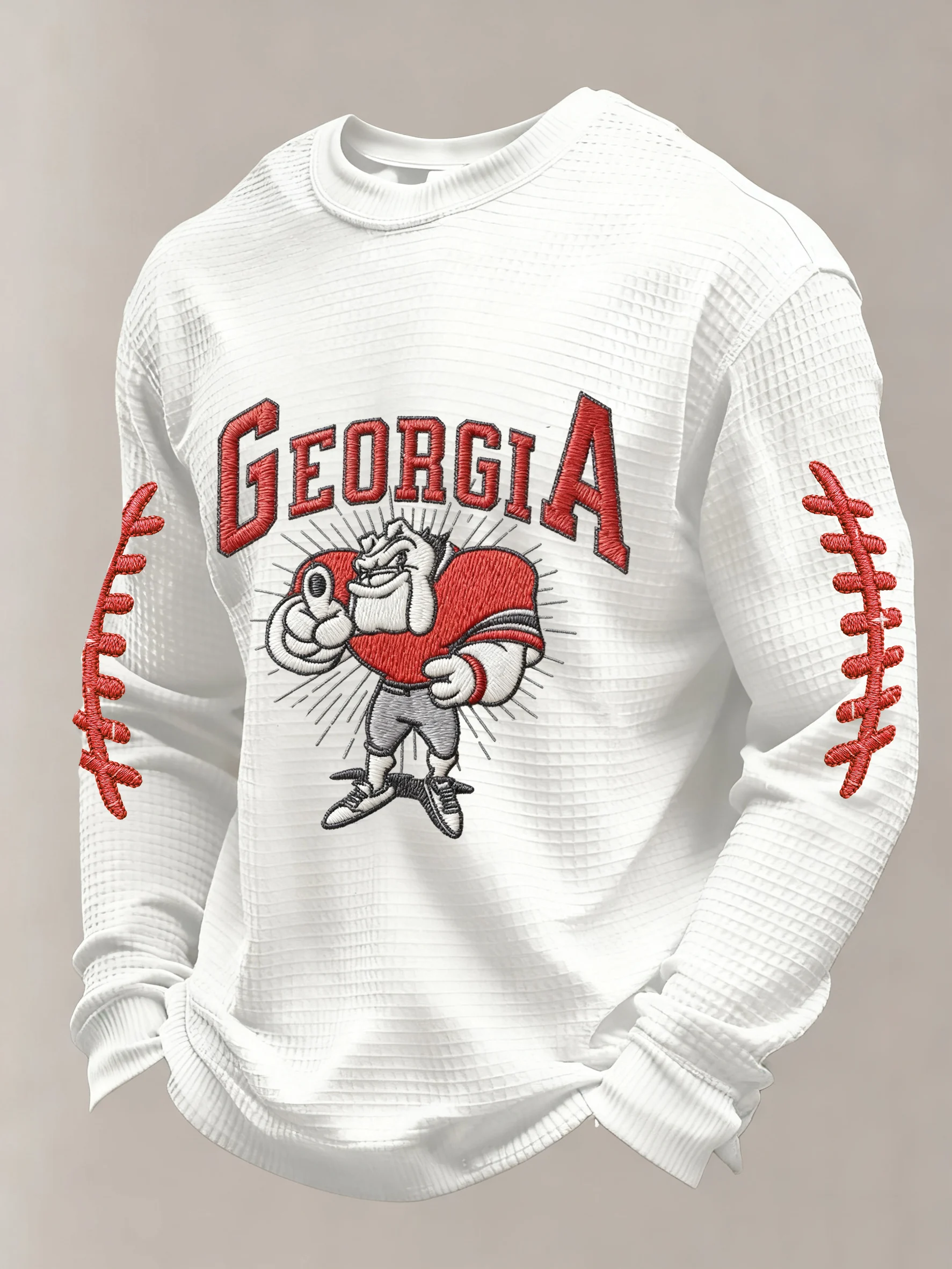 Men's Rugby Print Athletic Casual Top