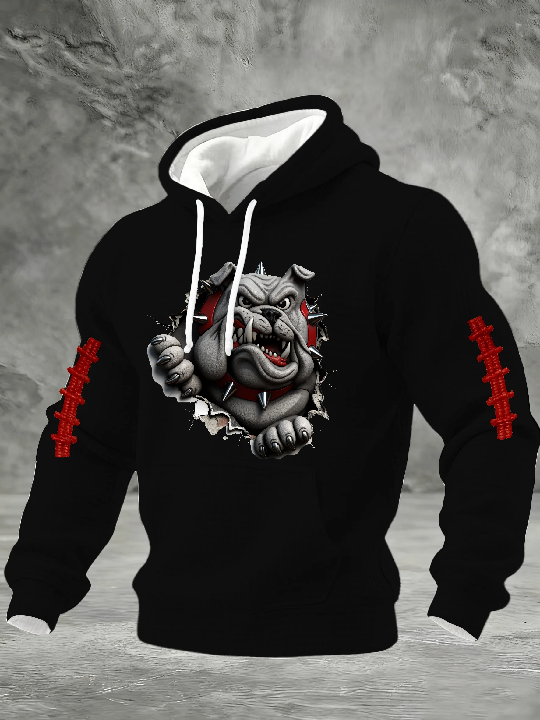 Men's Casual Rugby Print Sweatshirt