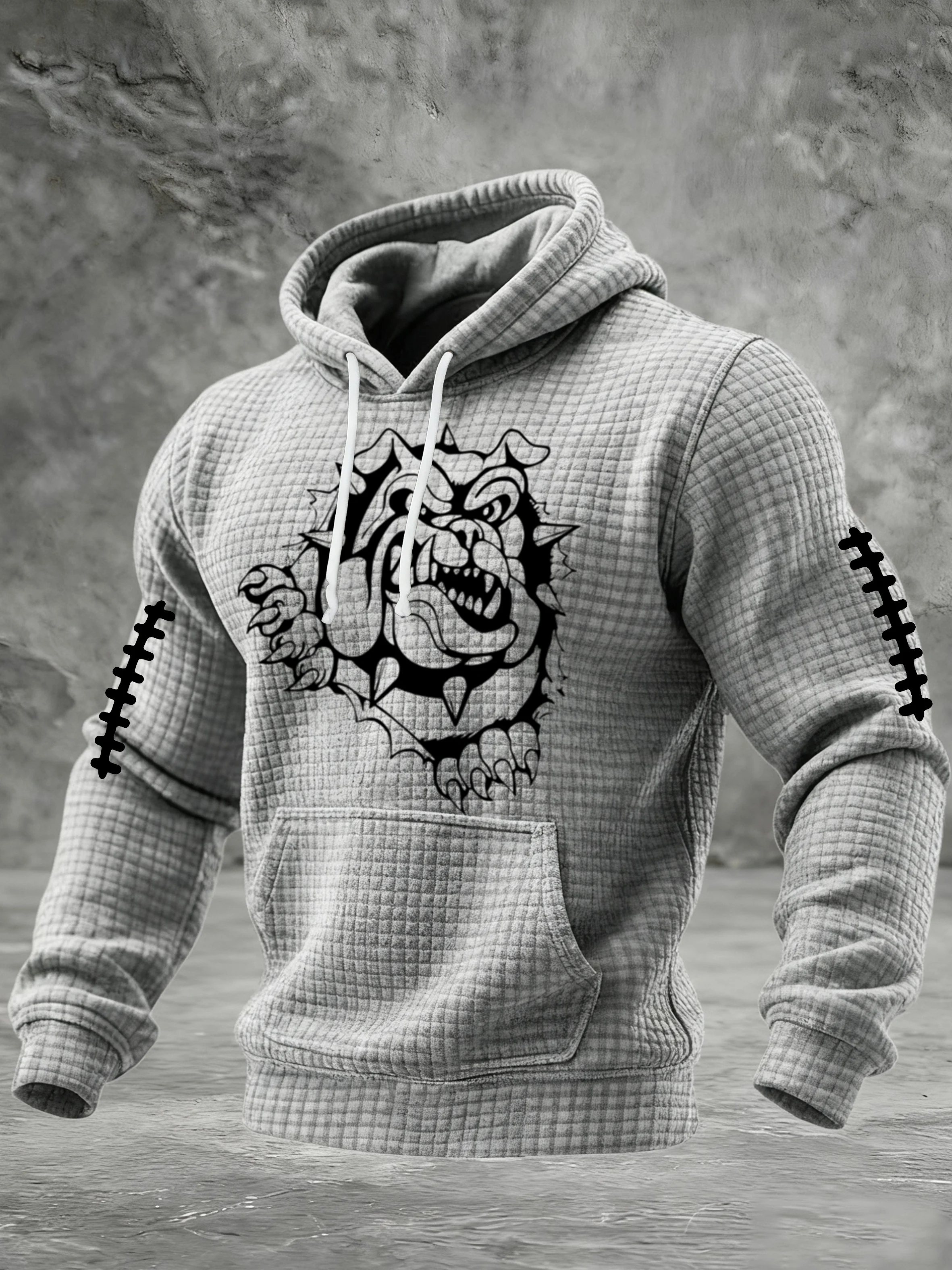 Men's Football Print Hoodie