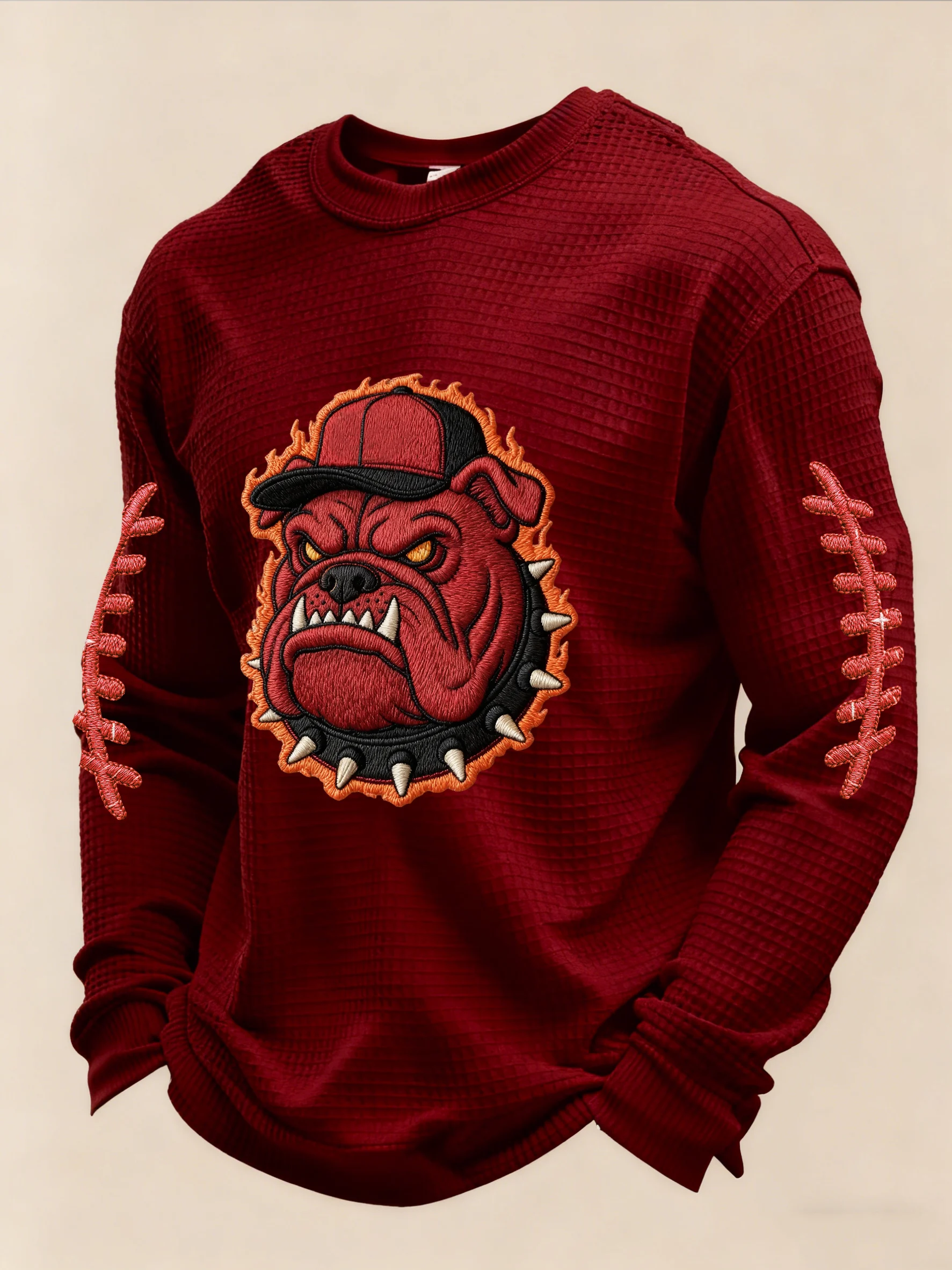 Men's Rugby Print Athletic Casual Top