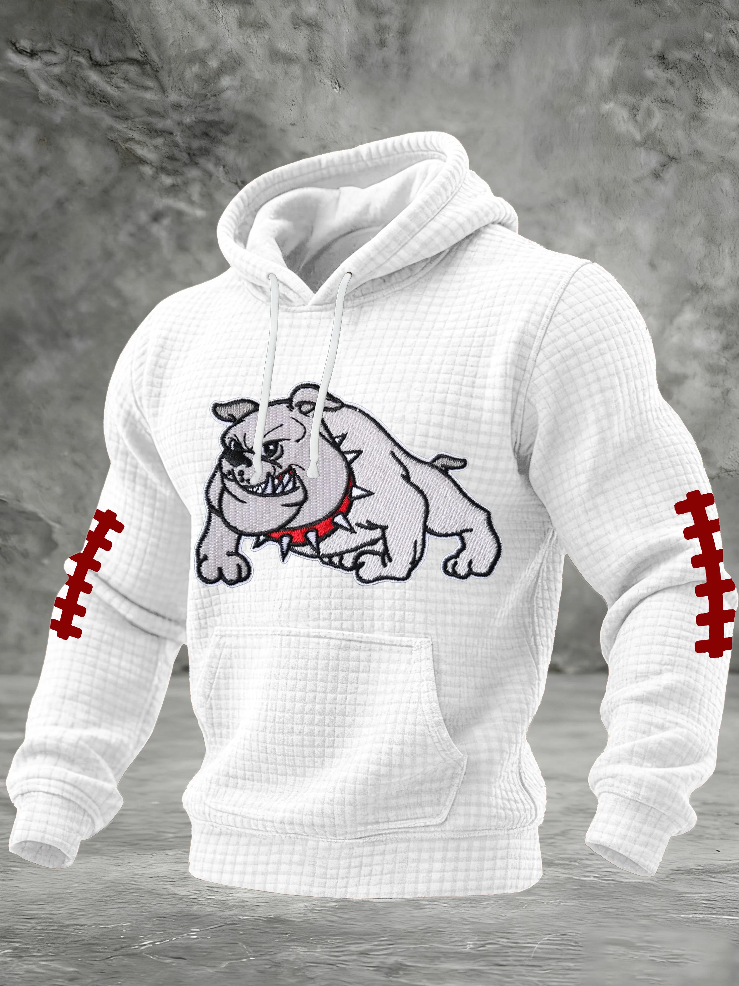 Men'S Casual Printed Hooded Sweatshirt