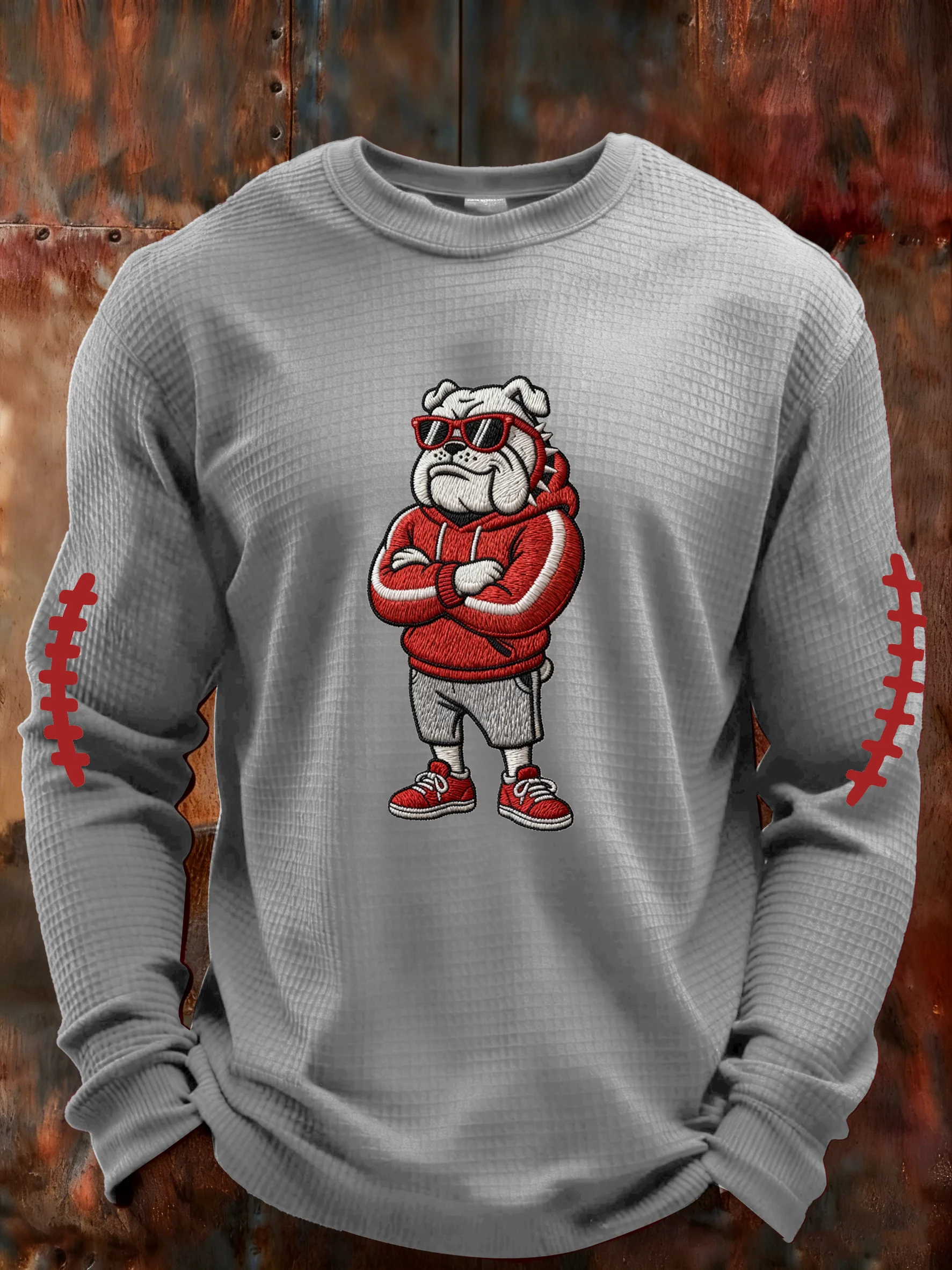 Men's Casual Rugby Print T-shirt