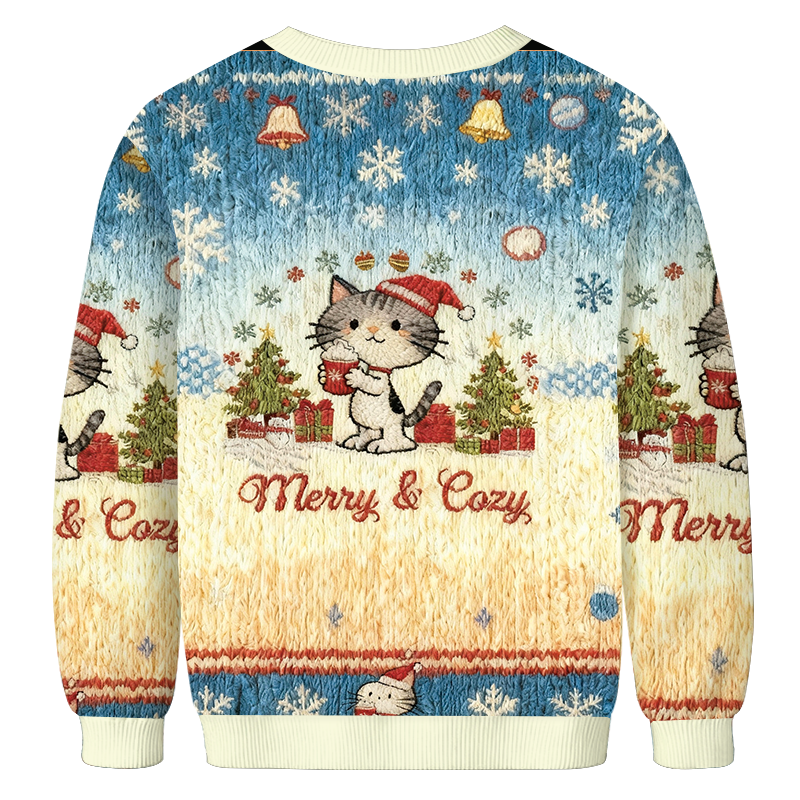Christmas Cat Cute Christmas Ugly Sweatshirt
