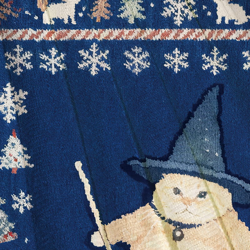 Wizard Cat Funny Halloween Christmas Ugly Sweatshirt