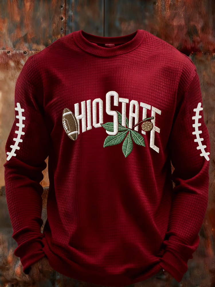 Men's Casual Rugby Print T-shirt  ACE