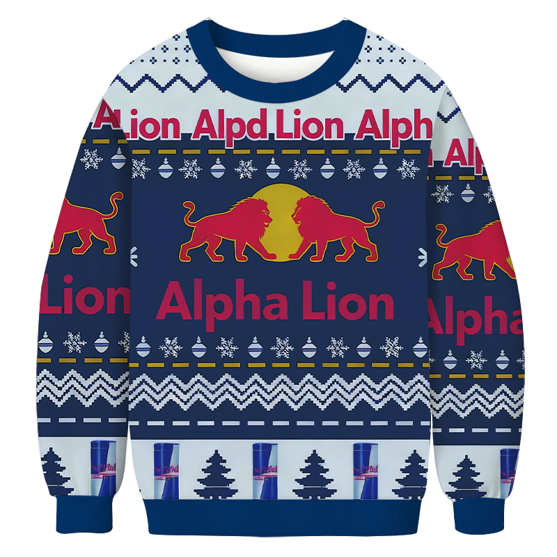 Blue Drink Funny Christmas Ugly Sweatshirt