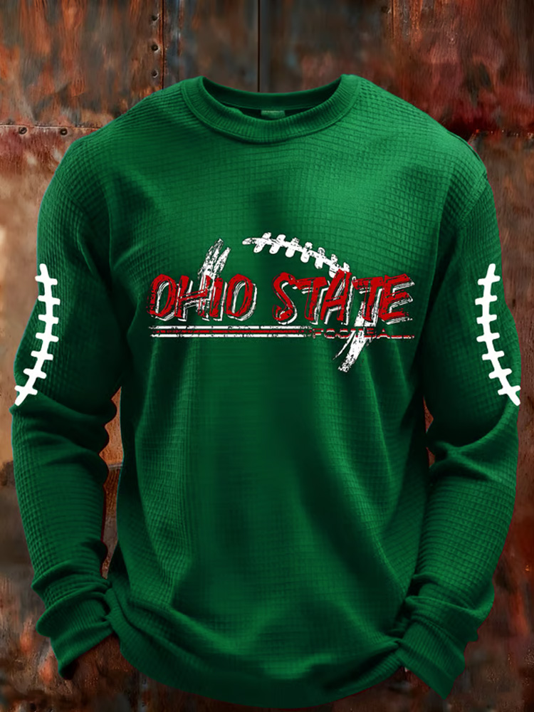 Men's Casual Rugby Print T-shirt  ACE