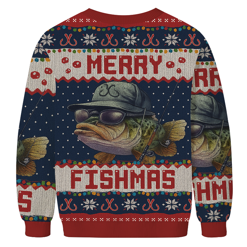 Merry Fishmas Christmas Ugly Sweatshirt