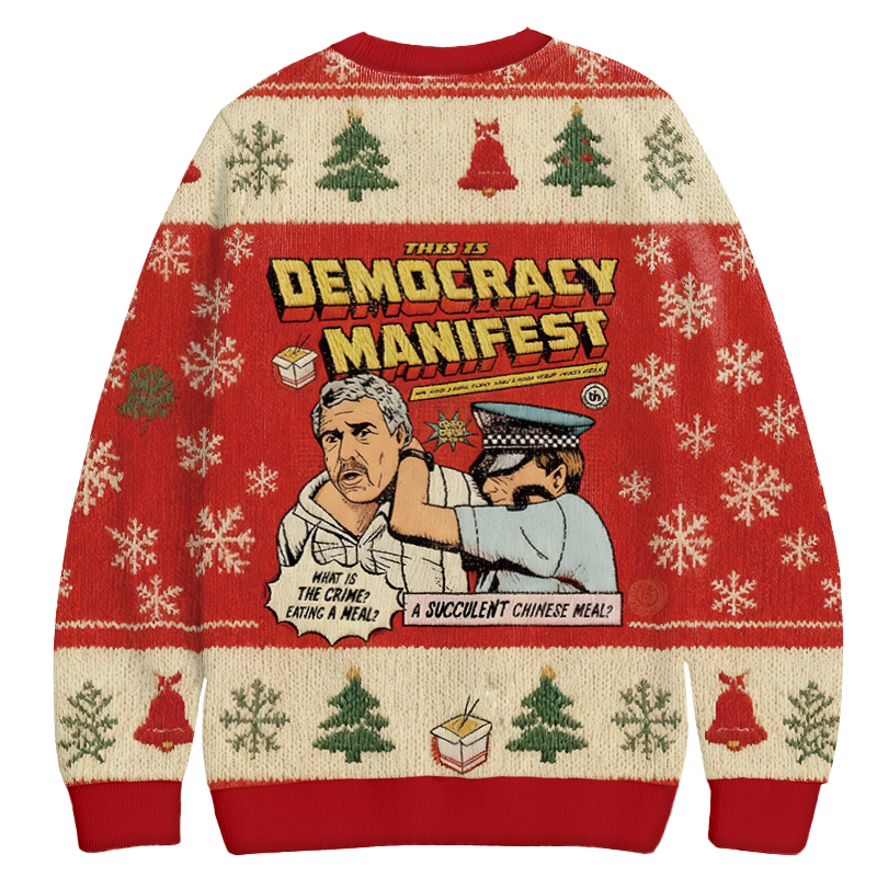 This is Democracy Christmas Ugly Sweatshirt