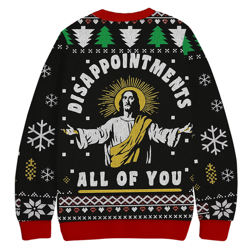 Funny Jesus Christmas Ugly Sweatshirt