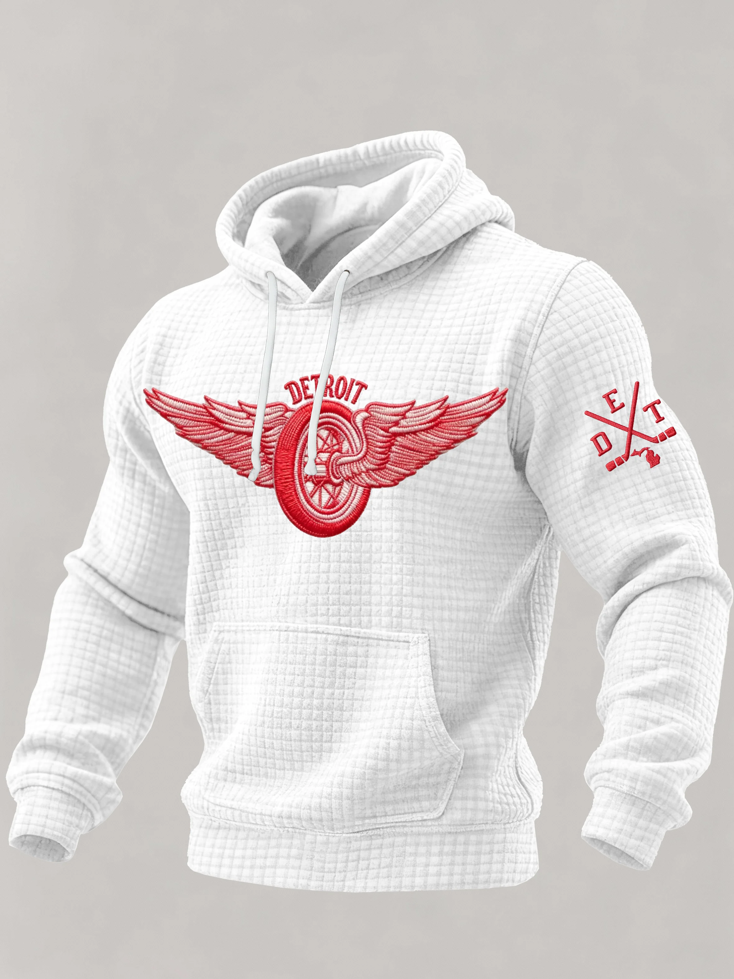 Men'S Ice hockey Printed Hooded Sweatshirt