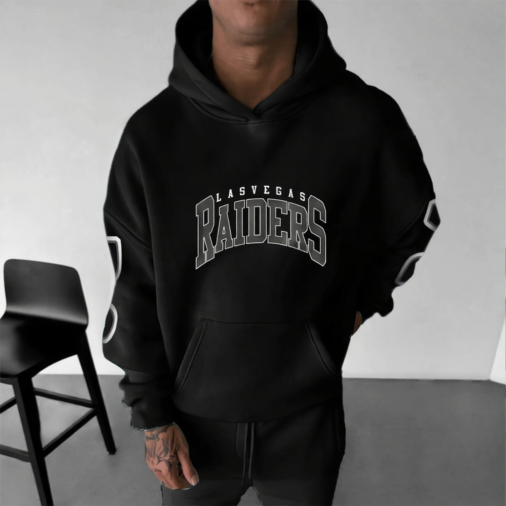Unisex Universal Rugby Team Logo Printed Sporty Casual Hoodie