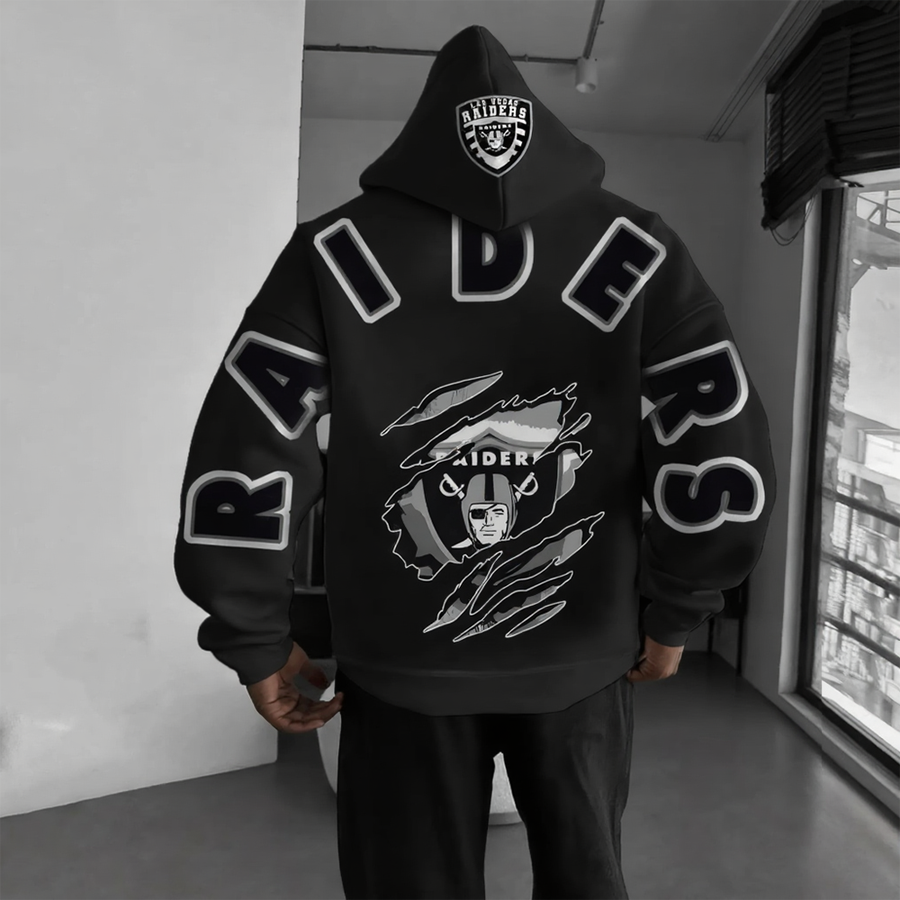 Unisex Universal Rugby Team Logo Printed Sporty Casual Hoodie