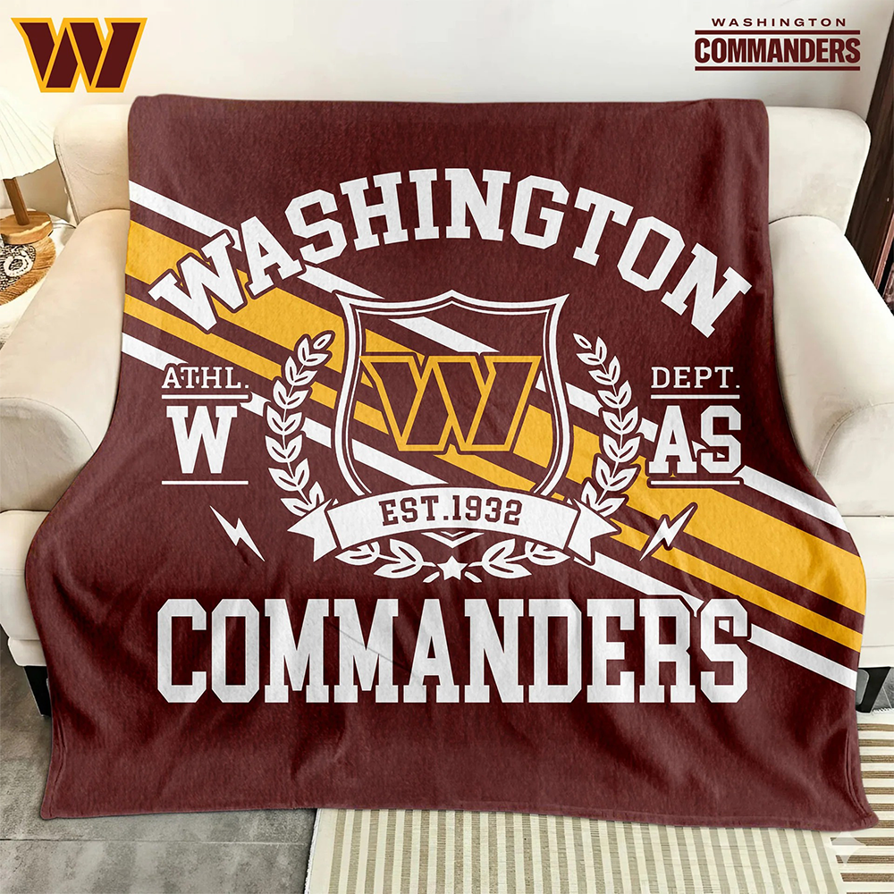 Washington Commanders Fleece Blanket – Cozy NFL Team Throw for Couch or Bed