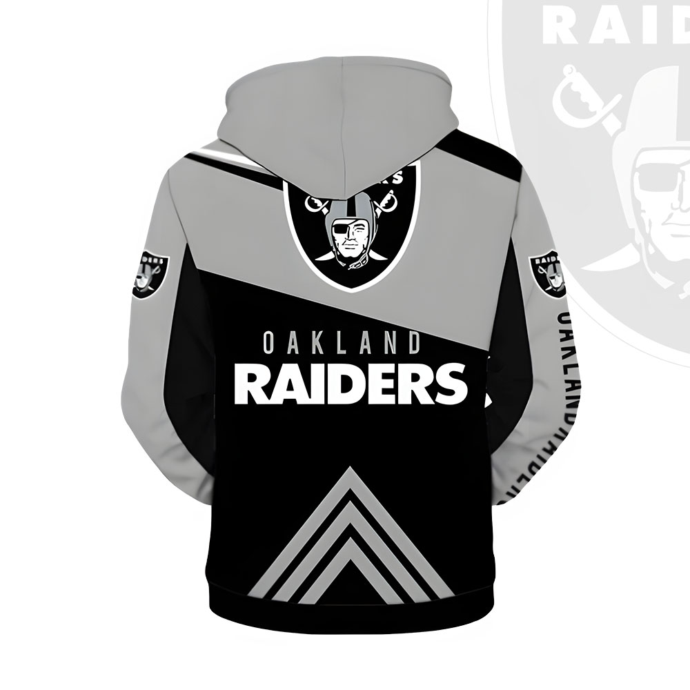 Unisex Las Vegas Raiders Printed Hoodie – Bold Zip Up Sweatshirt for Fan
