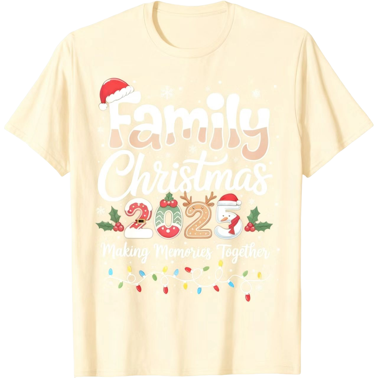 Family Christmas 2025 Matching Outfit Xmas Squad Santa T-Shirt