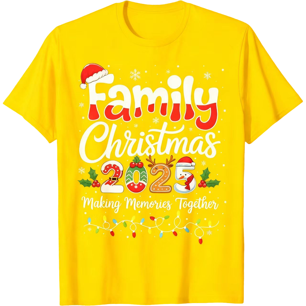 Family Christmas 2025 Matching Outfit Xmas Squad Santa T-Shirt