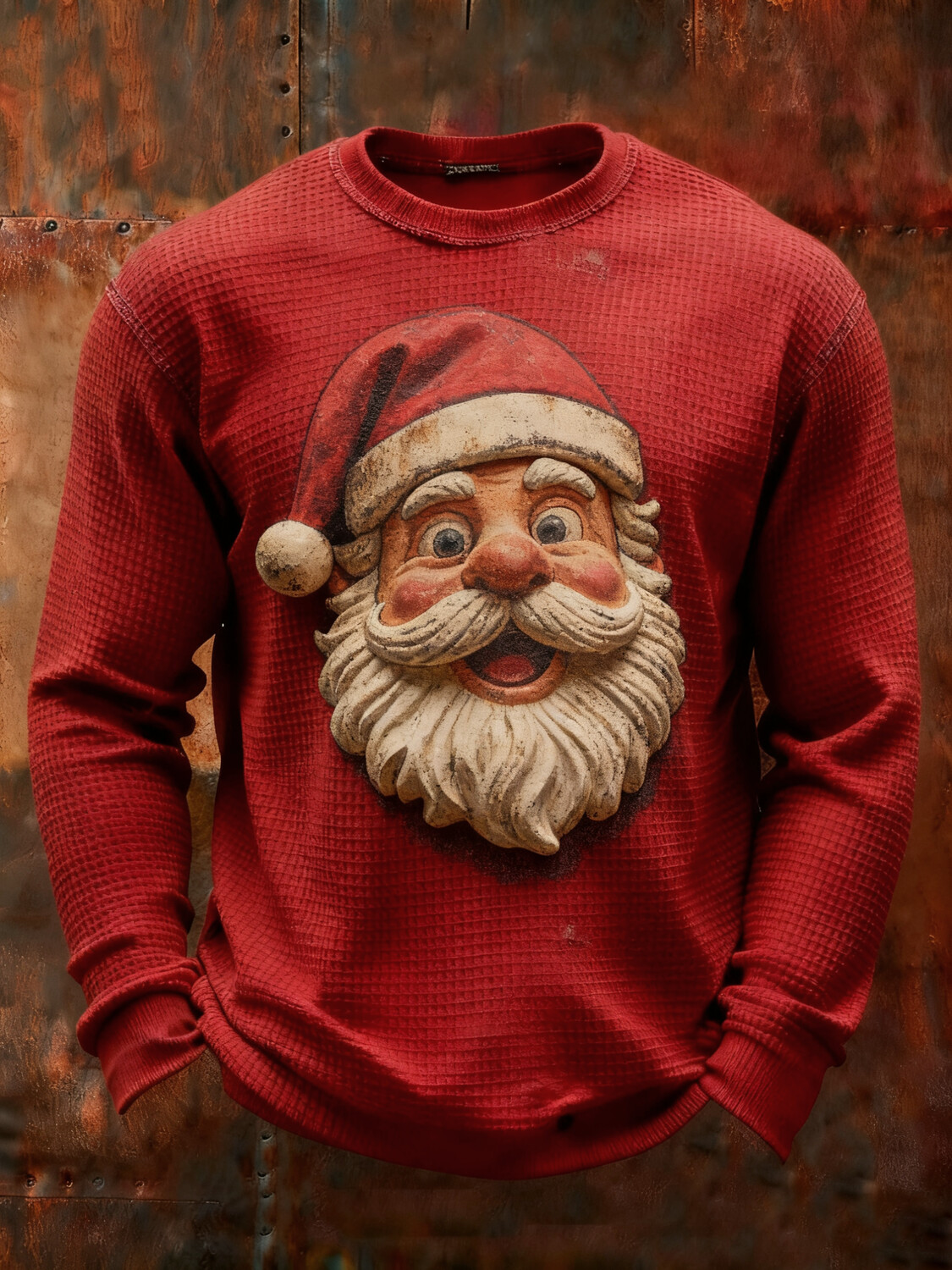 Men's 3D Christmas Santa Claus Print Casual Sweatshirt