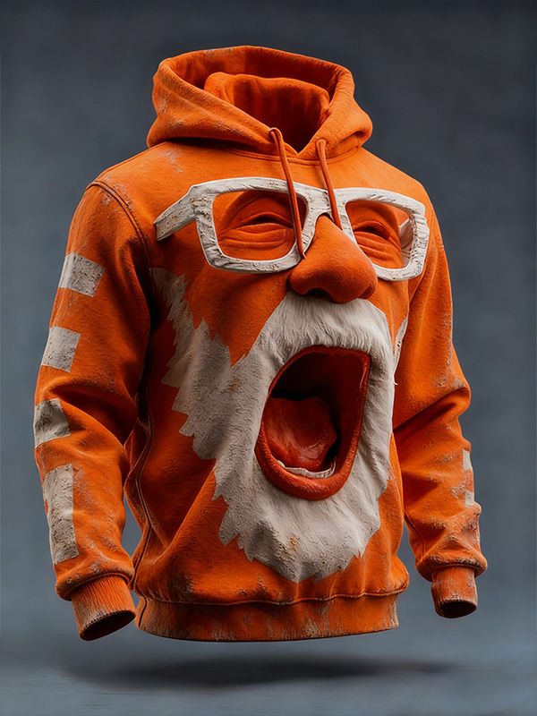 Men's Christmas Funny Santa Claus 3D Print Casual Hoodie