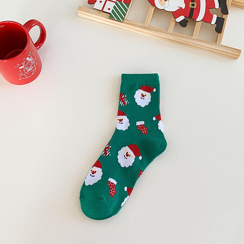 Christmas stockings - Men's and women's mid-calf socks with cute cartoon designs