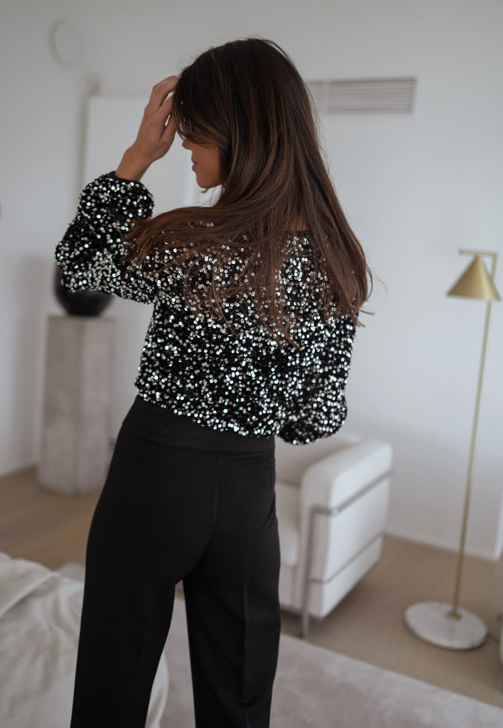 Silver Sequin Dress – Shine in Every Night (S–6XL)