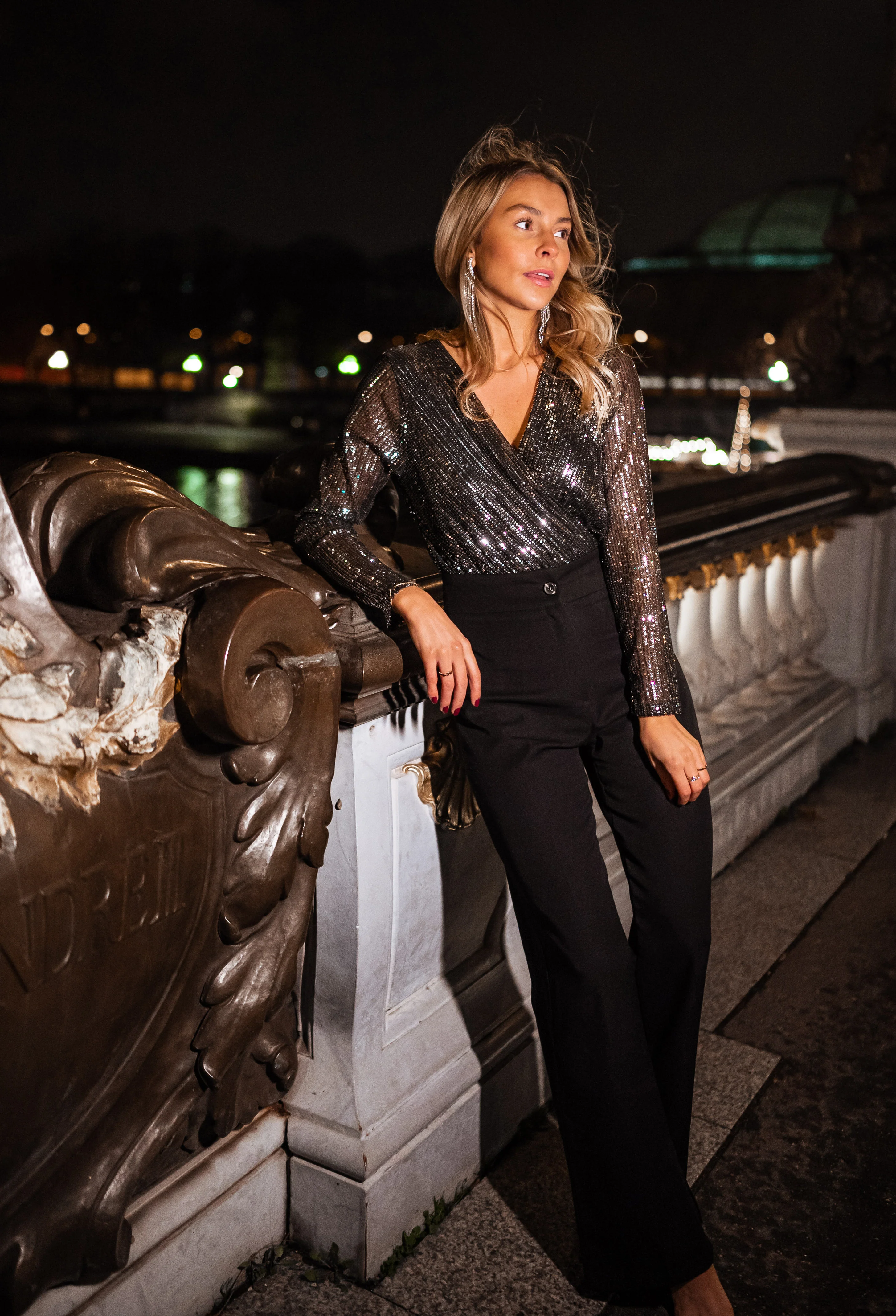 Silver Sequin Top – Sparkle & Statement (S–6XL)