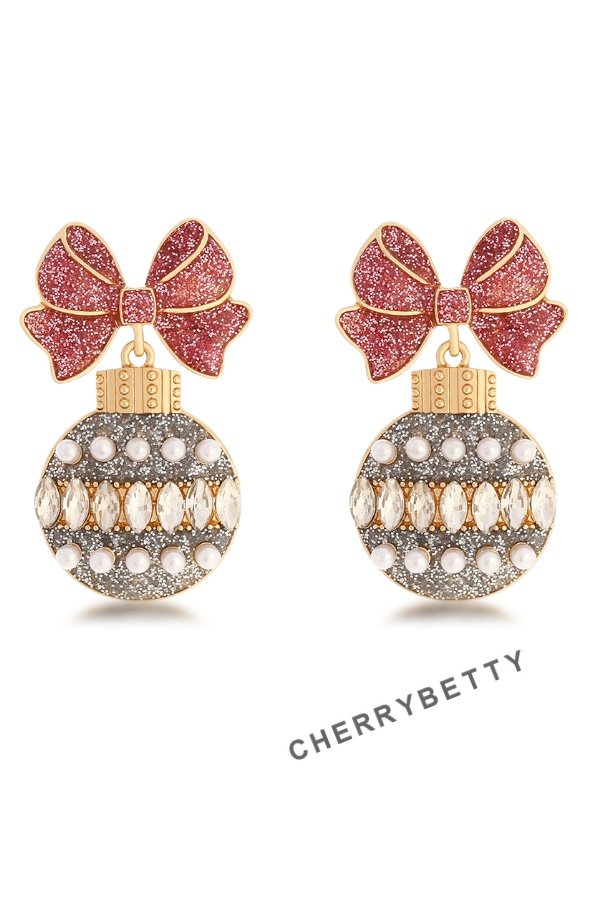 Christmas Disco Ball Earrings
