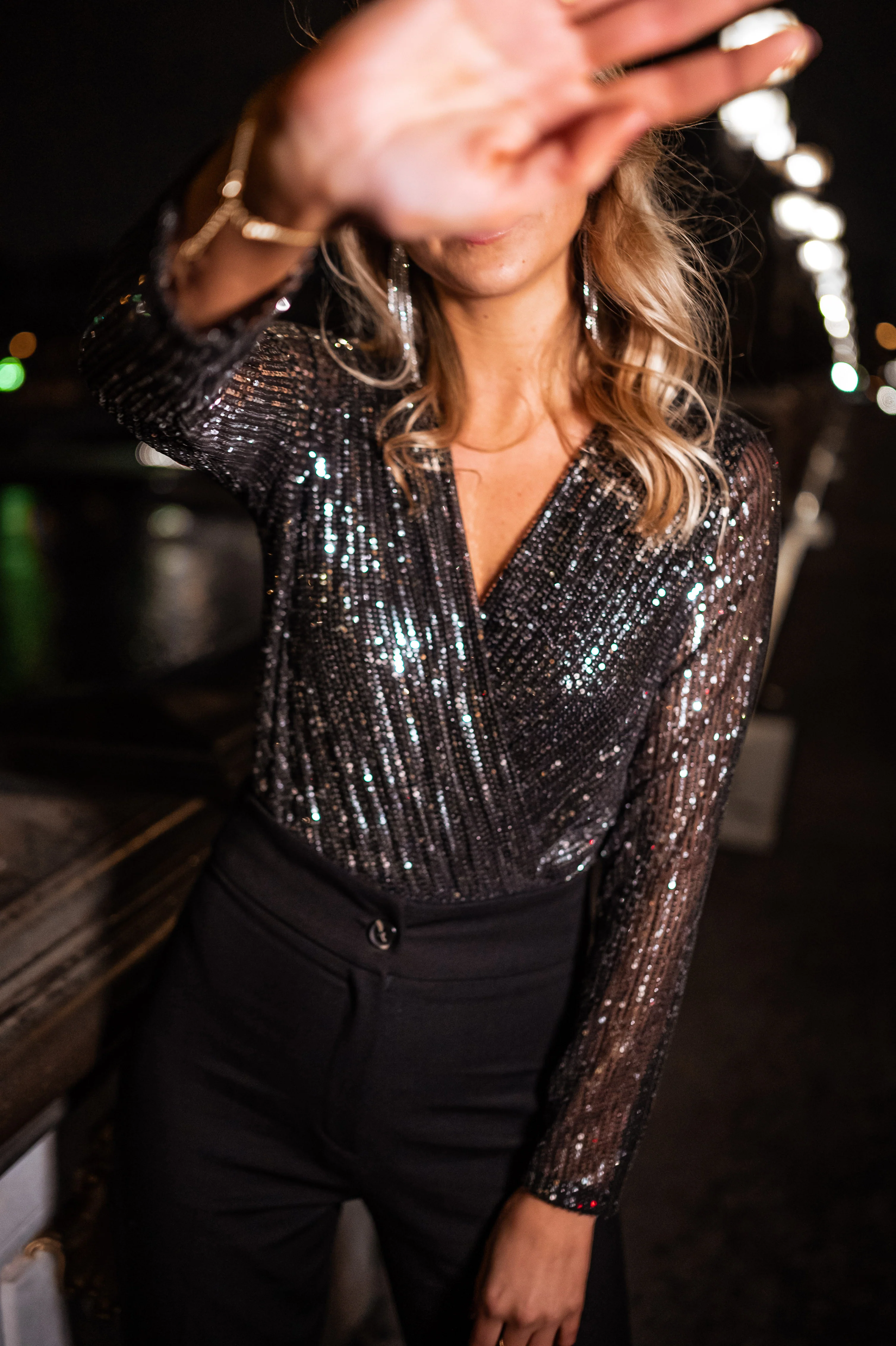Silver Sequin Top – Sparkle & Statement (S–6XL)