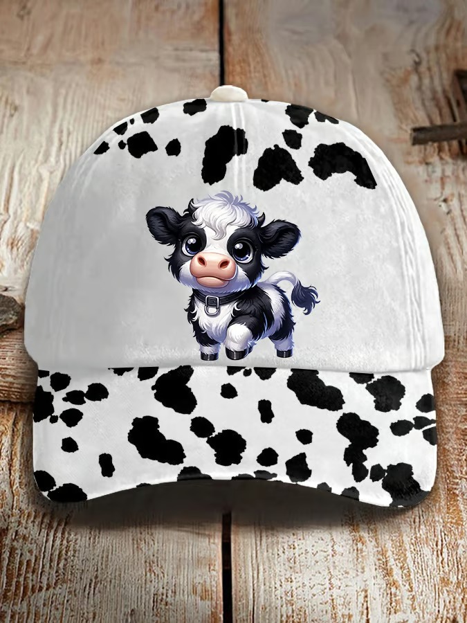 ❤️Limited-time offer❤️Unisex Highland Bull Print Baseball Cap