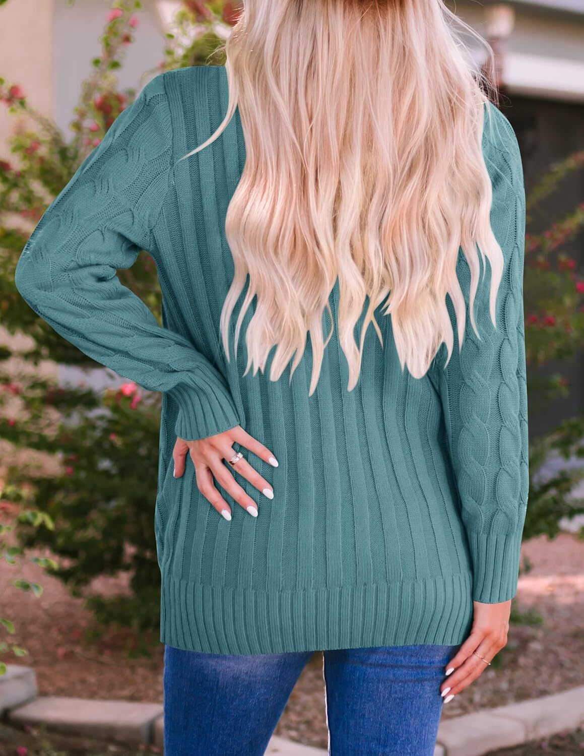 Women's Cardigan Sweaters 2025 Fall Button Down Open Front Cable Knit Casual Trendy Winter Clothing Outerwear