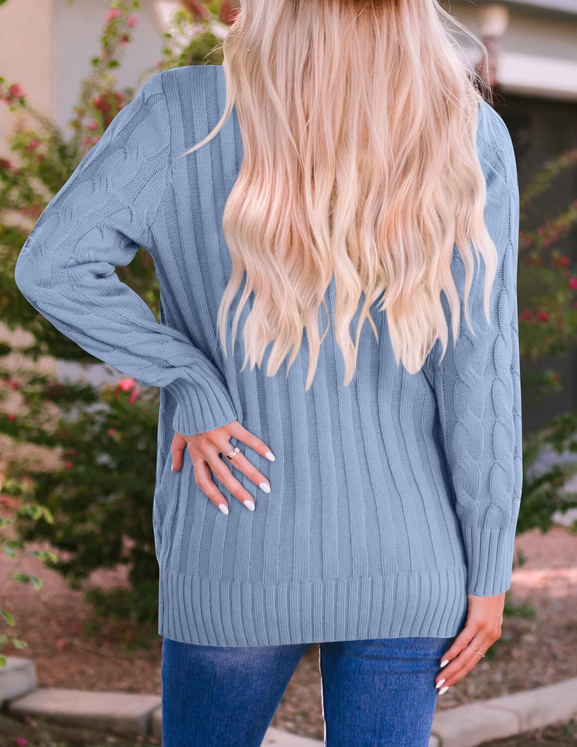 Women's Cardigan Sweaters 2025 Fall Button Down Open Front Cable Knit Casual Trendy Winter Clothing Outerwear