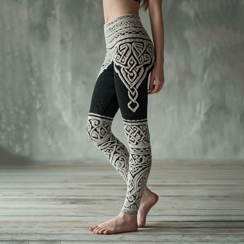 Women's Viking Celtic Knot Print Casual Leggings