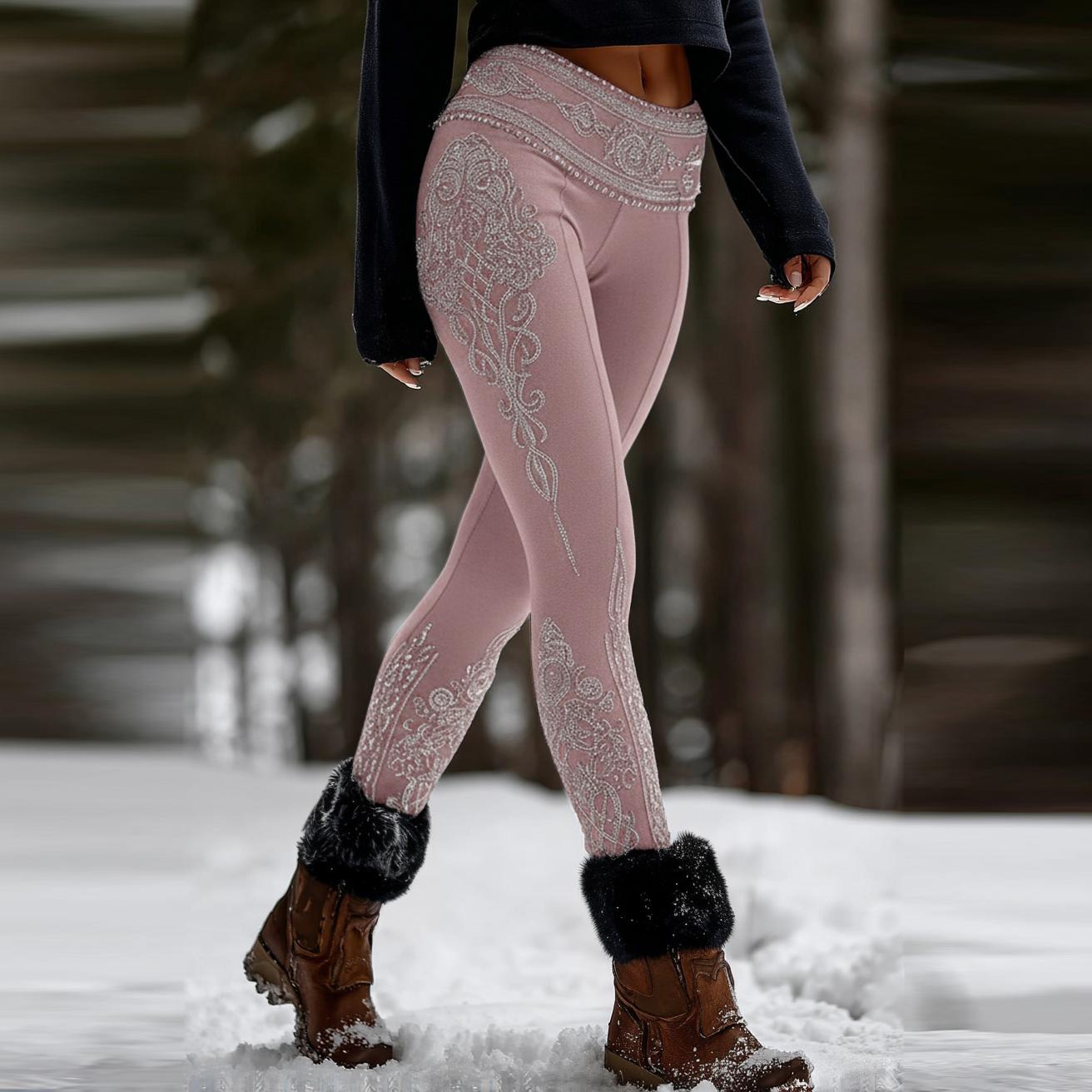 Women's Viking Style Life Of Tree Celtic Graphic Leggings