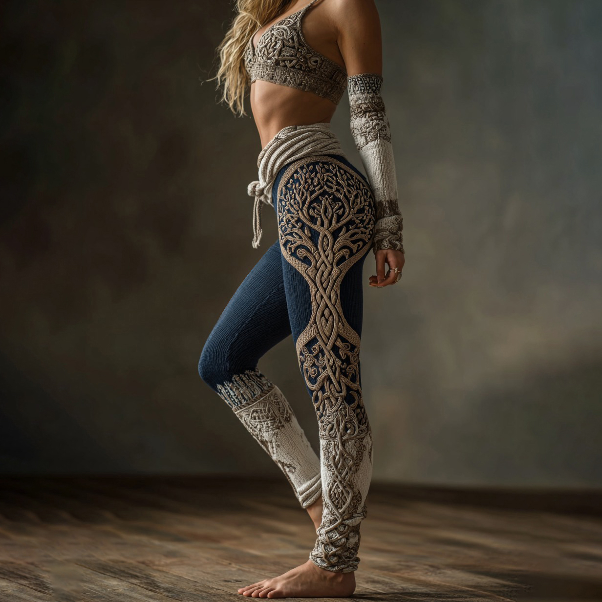 Women's Vintage Tree Of Life Cozy Knit Leggings