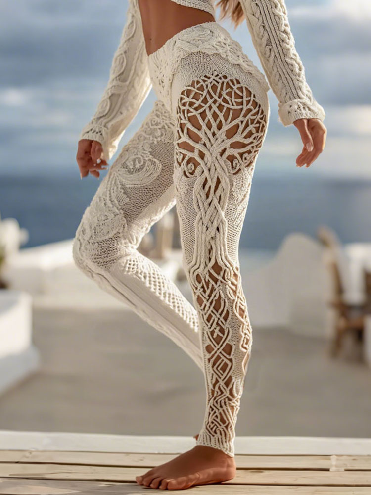 Women's Viking Celtic Pattern Art Cozy Leggings