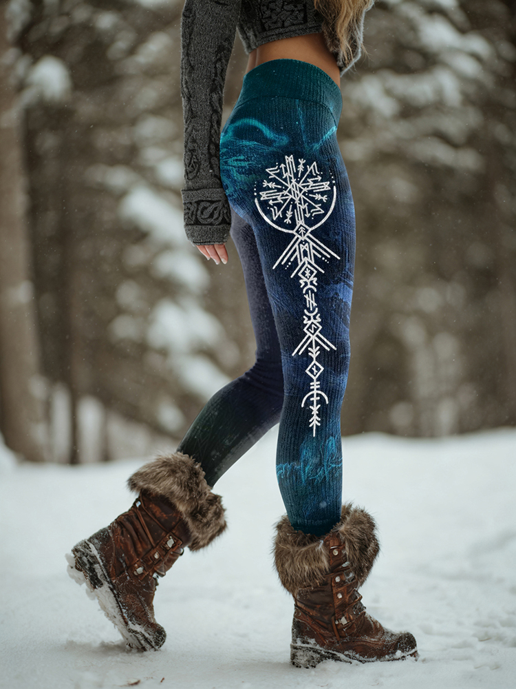 Women's Viking Pattern Art Cozy Leggings