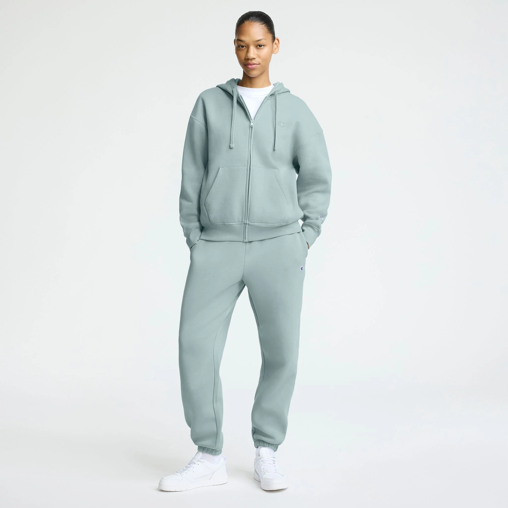 Powerblend Zip-Up Hoodie, C Logo