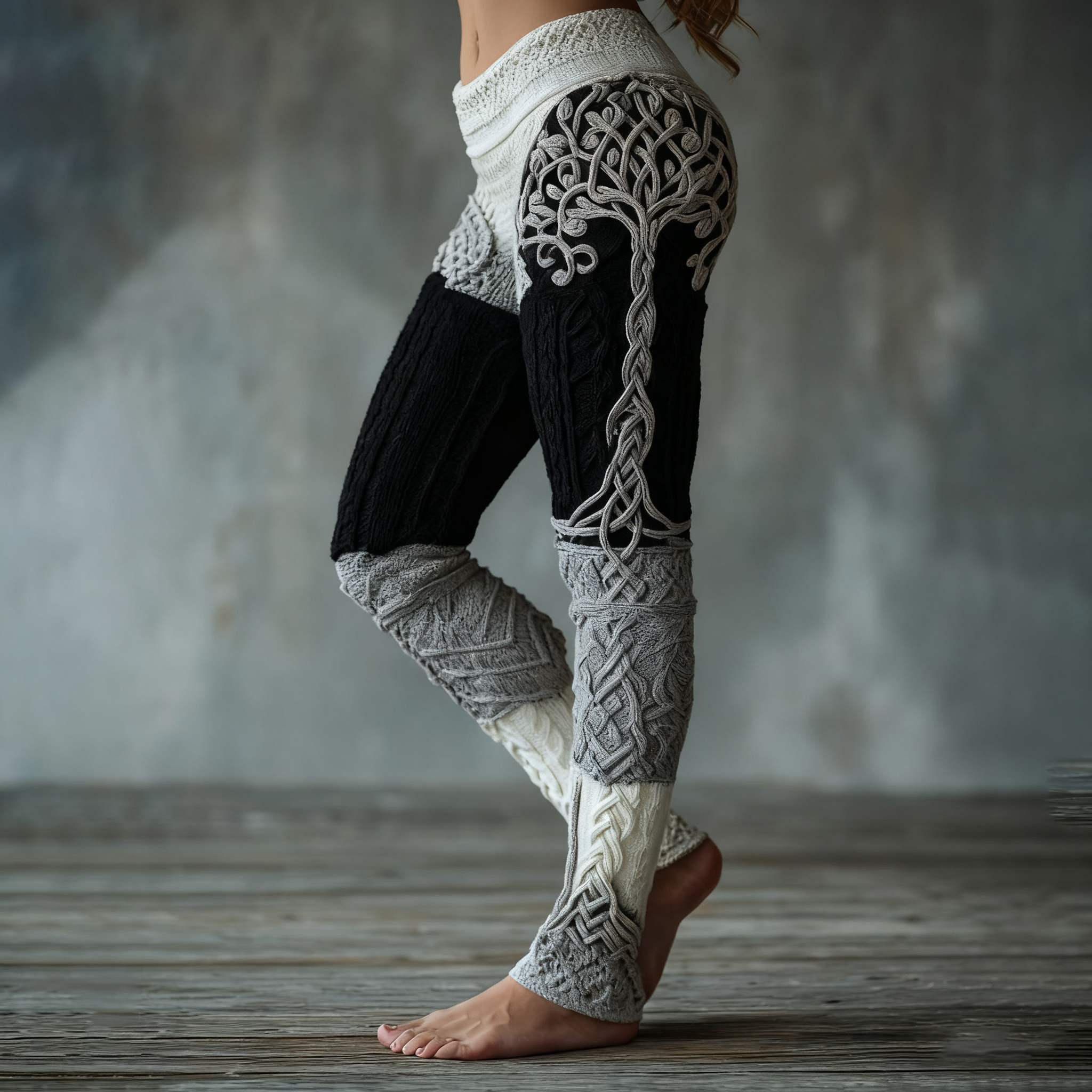 Women's Viking Tree Of Life Pattern Cozy Casual Leggings